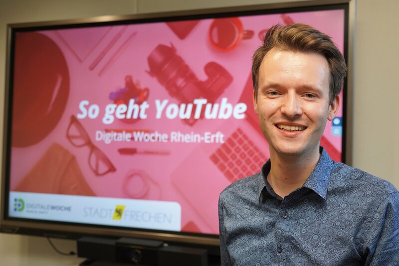 Jan Faßbender gibt auf „So geht YouTube“ Tipps für den Social Media-Video-Kanal.
