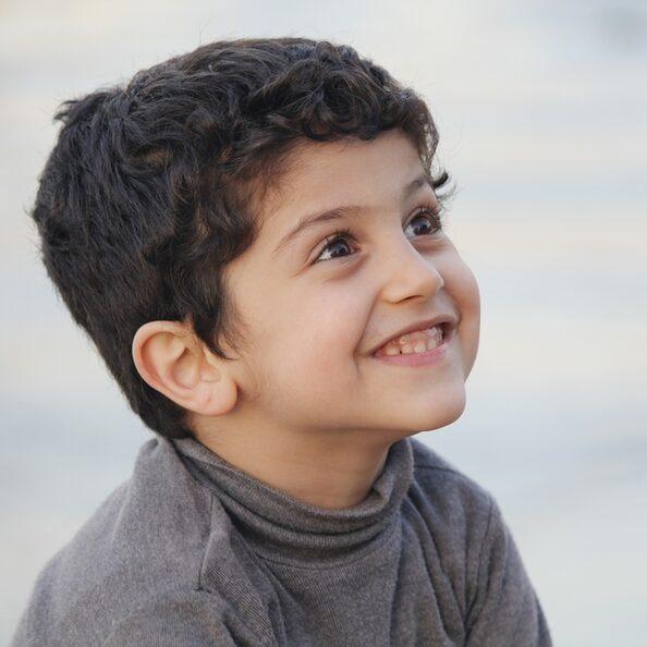 Die Aufnahme zeigt ein irakisches Kind.