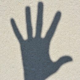 Foto zeigt Schattenhand