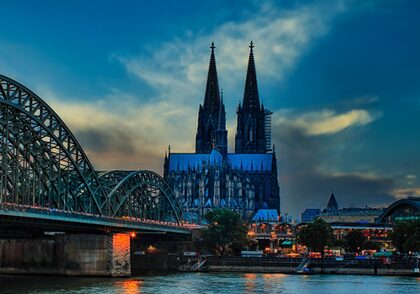 Das Foto zeigt den Kölner Dom